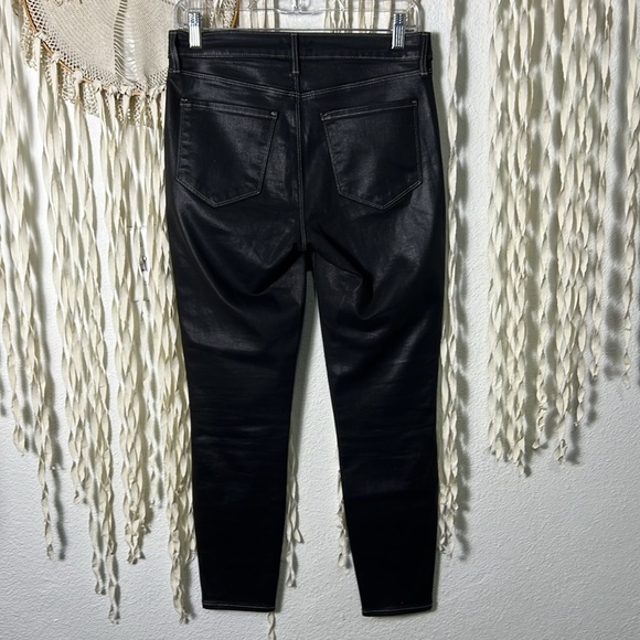 L'Agence Black Waxed Skinny Denim Size 28 - Picture 7 of 15
